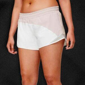 Lululemon Hotty Hot Lined Shorts Zip Pocket Mesh Panel Color Block Design W 6